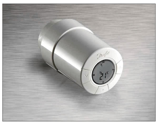 Elektroniczny, programowalny termostat grzejnikowy living eco®